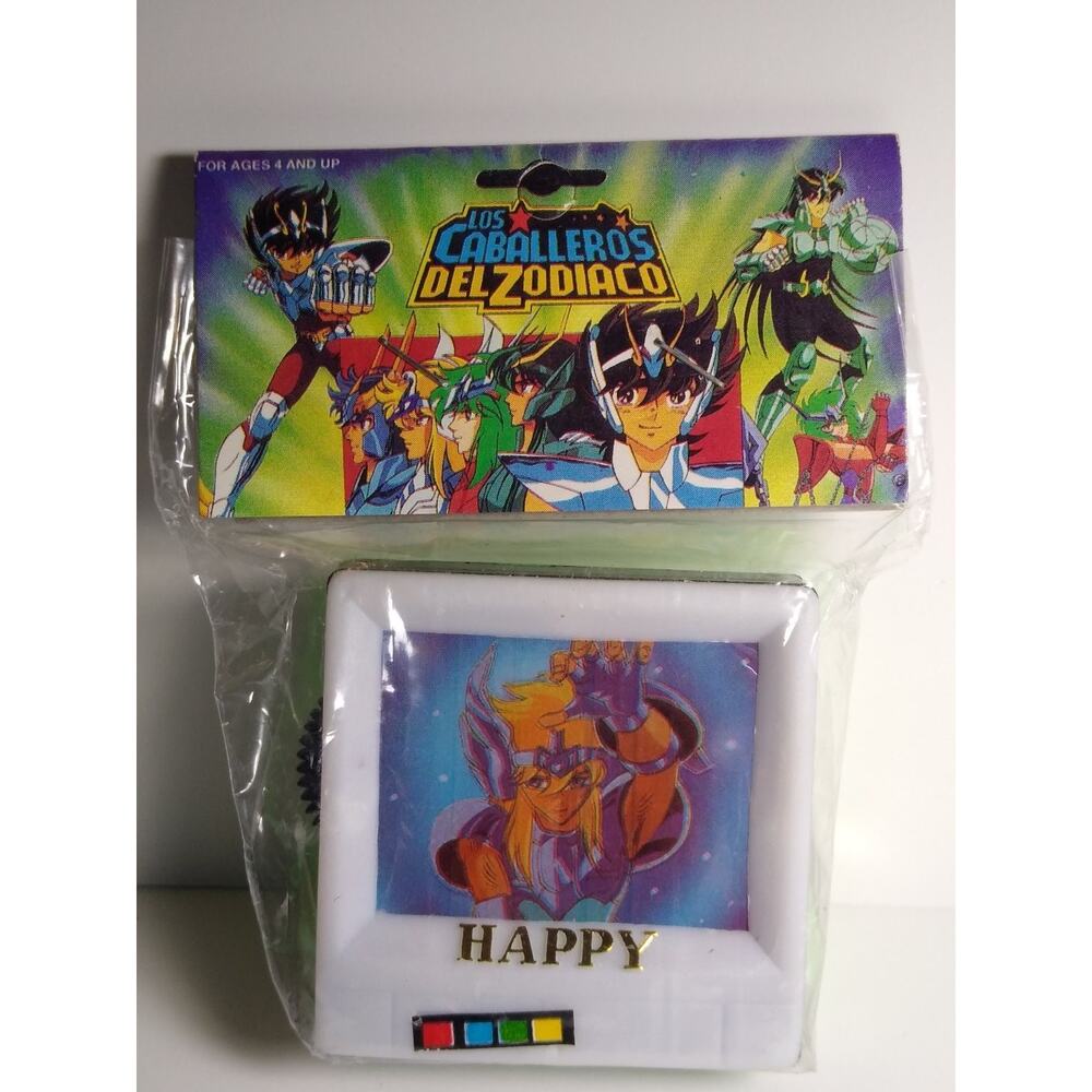 Vintage Los Caballeros del Zodiaco Saint Seiya Viewer Toy Happy NOS Green 1980s